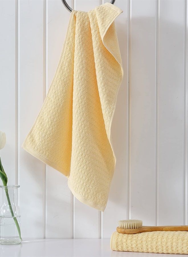 TOMMY Bahama Hand Towel Set, Highly Absorbent Cotton Bathroom Decor, Low Linting & Fade Resistant (Northern Pacific Yellow, 2 Piece) - Image 3