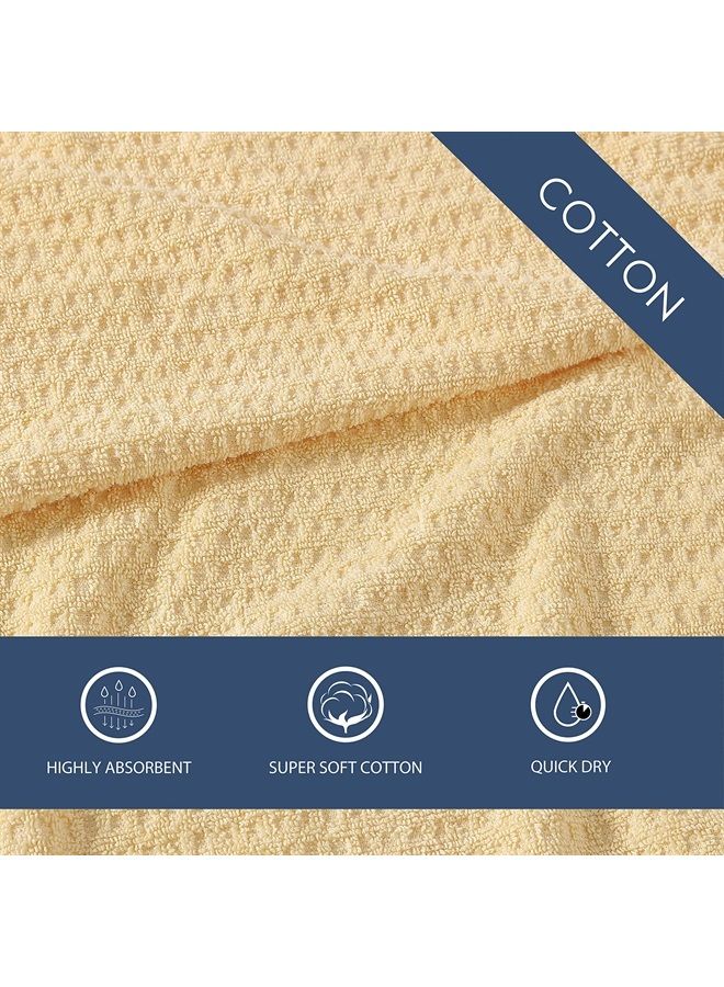 TOMMY Bahama Hand Towel Set, Highly Absorbent Cotton Bathroom Decor, Low Linting & Fade Resistant (Northern Pacific Yellow, 2 Piece) - Image 4