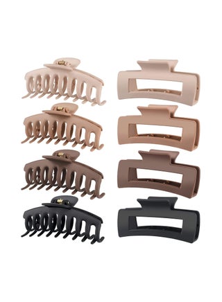 8 Pack Large Hair Claw Clips