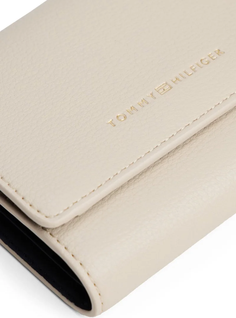 Tommy Hilfiger Classic Beige Trifold Wallet for Women | Best Price UAE