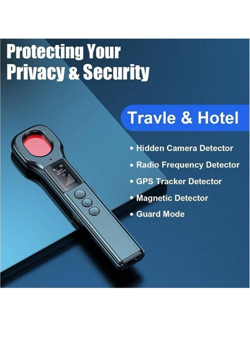Rabos New Design Hidden Camera Detectors, Aunty Hidden Detection Devices, Car GPS Tracker Detector, Wireless Signal Anti-Sneak Anti-Monitoring Scan Tracker Detector IR Camera Detector Black  - Image 2