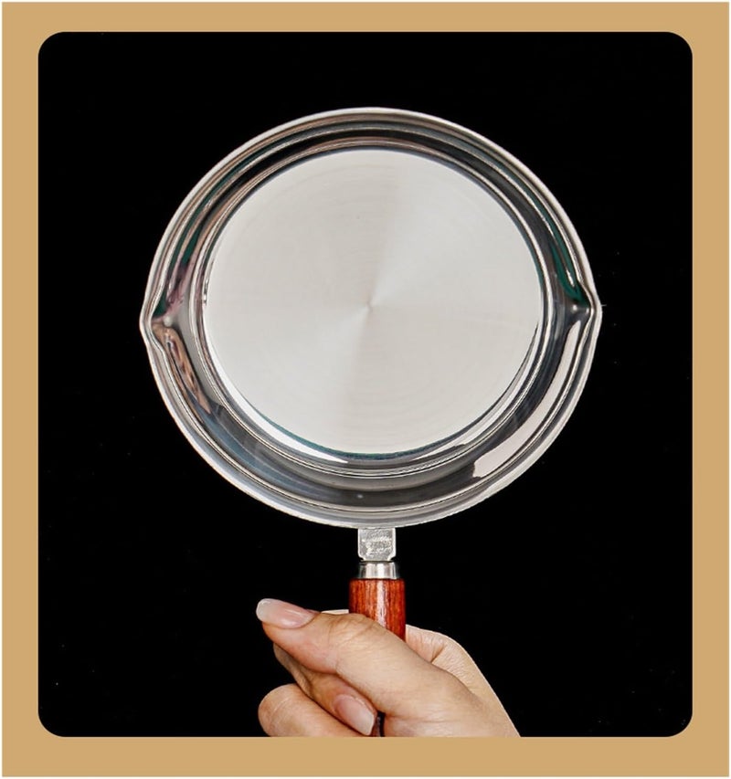 316 Stainless Steel Oil Pan - Durable Household Kitchen Frying Pan For Cooking And Frying(Large) - Image 3