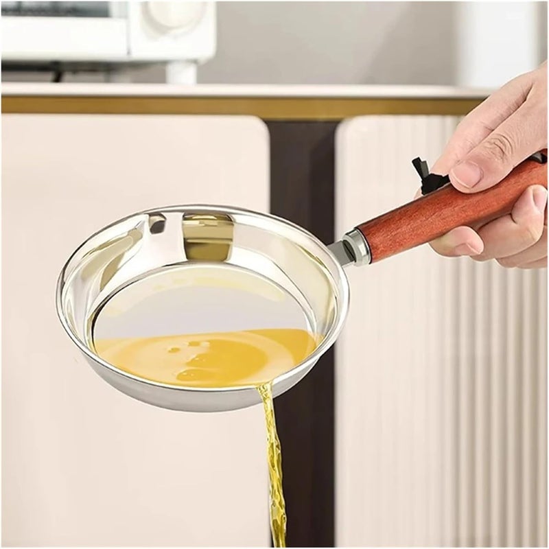 316 Stainless Steel Oil Pan - Durable Household Kitchen Frying Pan For Cooking And Frying(Large) - Image 4