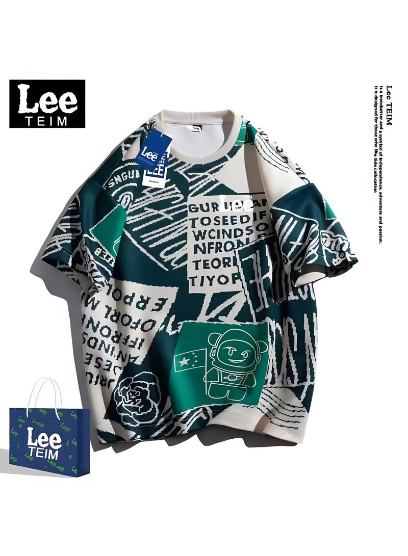 LEE New Fashionable Casual LEE Co Branded T-shirt