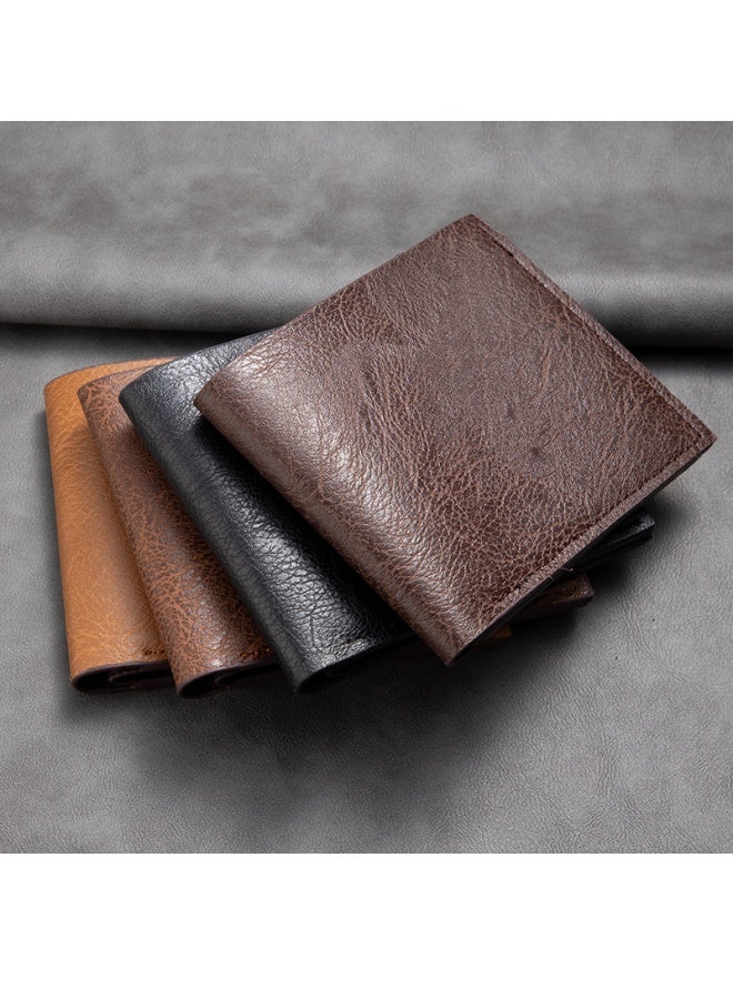 Short Men's Wallet Multi-function Card Wallet Coin Purse Black  - Image 2