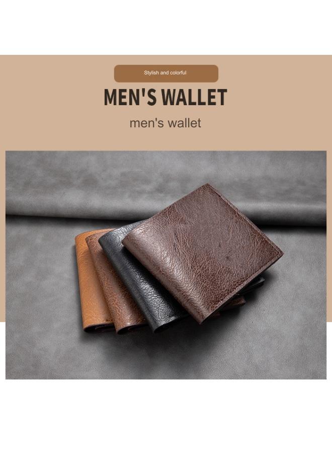 Short Men's Wallet Multi-function Card Wallet Coin Purse Black  - Image 3