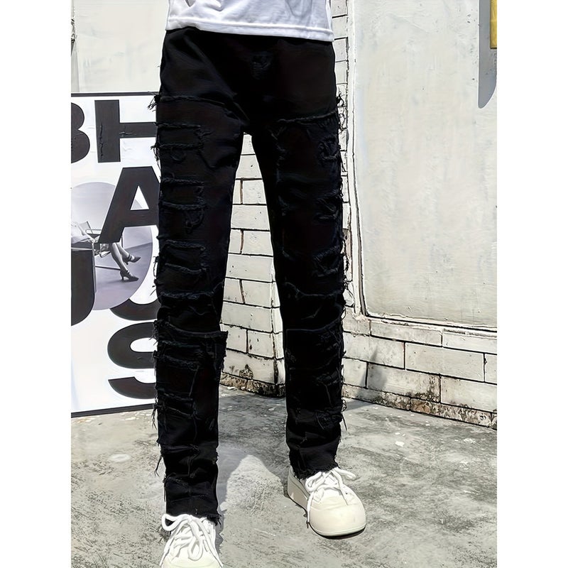 Unisex Casual Daily Denim Jeans - Image 3