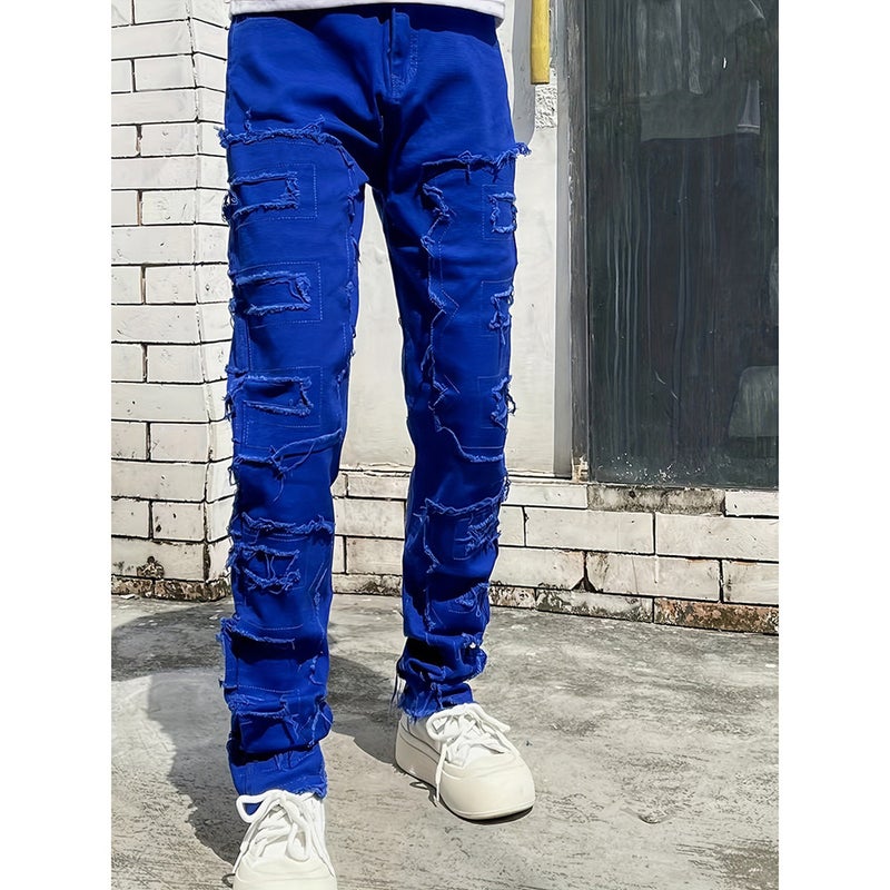 Unisex Casual Daily Denim Jeans - Image 1