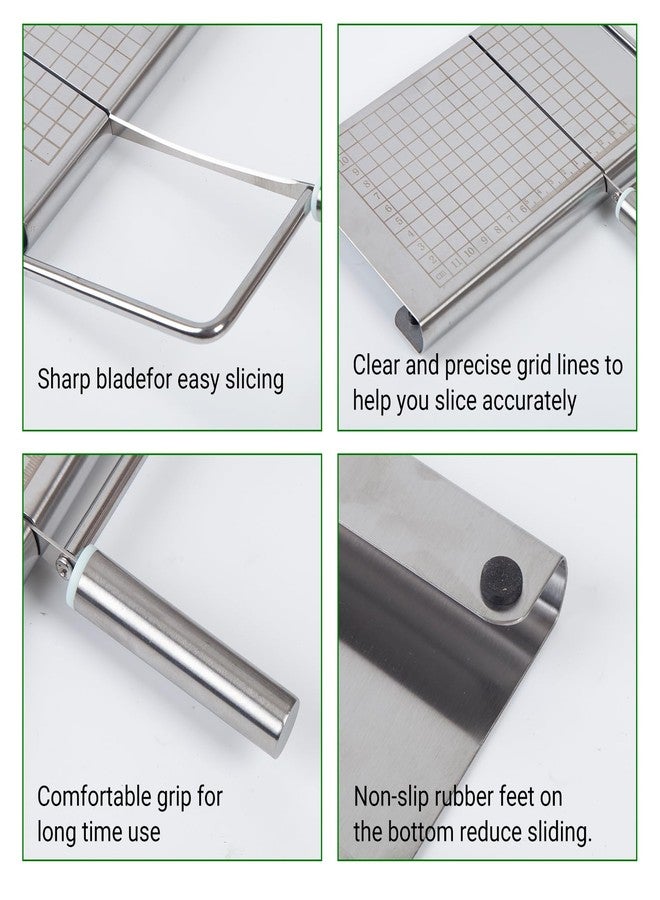 DGLOZE Stainless Steel Cheese Slicer - Multipurpose Cheese Cutter for Block Cheese, Butter, Fruits & Vegetables - Easy to Clean, Dishwasher Safe - Image 4