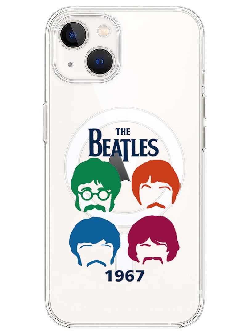 Theodor Magnetic Case for iPhone 14 Plus 6.7-inch Compatible with MagSafe Wireless Charging, Shockproof Phone Bumper Cover The beatles copy - Image 1