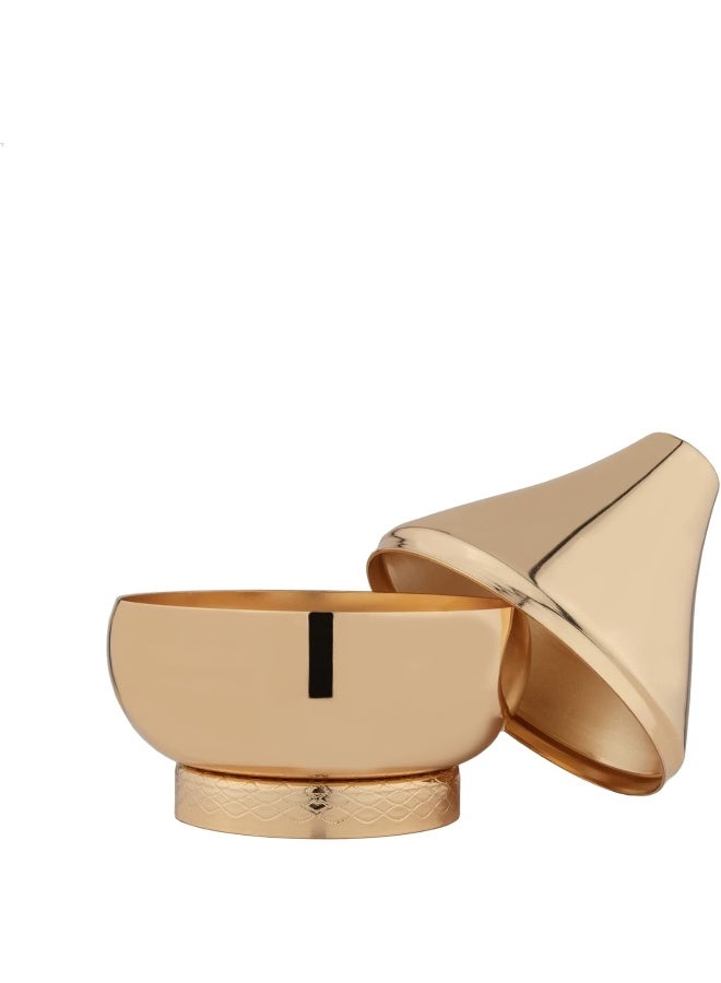 السيف  صينية تقديم جوانا بغطاء كبير ذهبي - Image 3