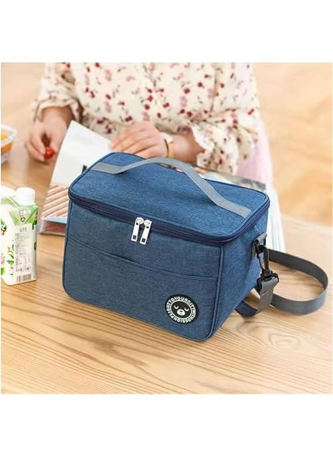 HOOKOR - Lunch Bag, Insulated Lunch Bags Cooler Bag Thermal Lunch Tote Bags for Men Women 13L Cool Bag Waterproof Leak-Proof for Outdoor, Beach, Camping, BBQ, Travel (Blue) - Image 1