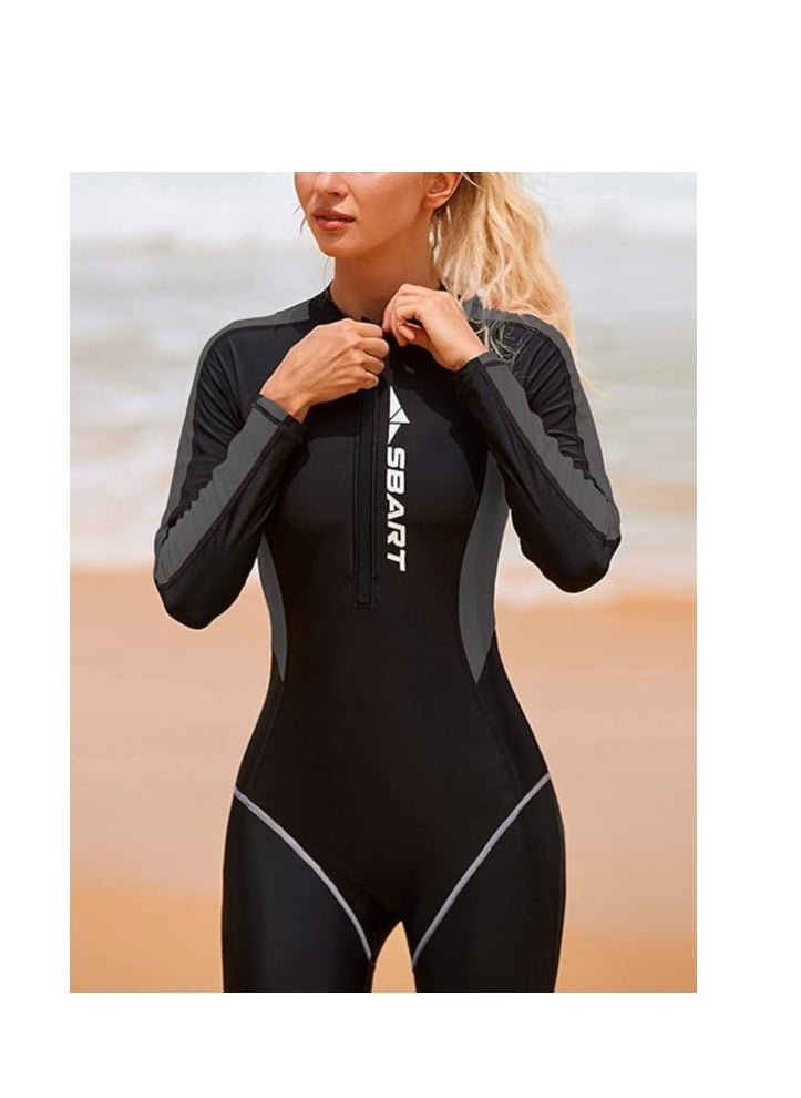 TRASSLE Wetsuit Women Diving Suit with Front Zip, Wetsuits for Women in Cold Water Swimming Diving Snorkeling Kayaking  - Image 3