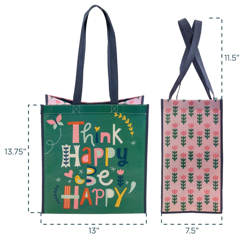 Stephen Joseph Large Recycled Gift Bags Think Happy - Image 2