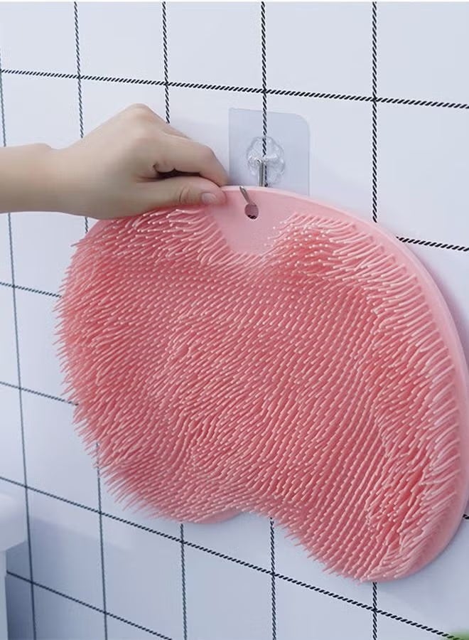 2PCS Shower Foot Scrubber & Massager, Non-Slip Foot Cleaner Brush with Suction Cups, Foot Acupressure Massage Mat for Foot Care, Improves Circulation & Relieves Foot Pain - Image 4