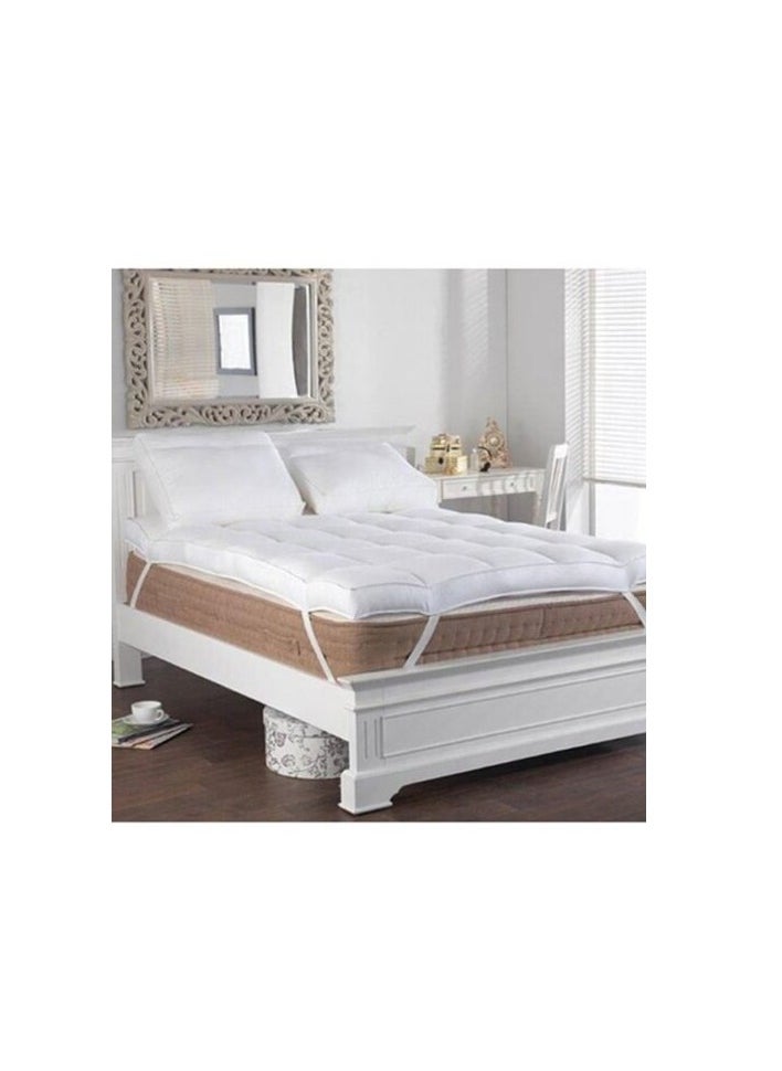 Princess - Princess - Soft Fiber Filling Mattress Topper Polyester White 120x200 cm - Image 1