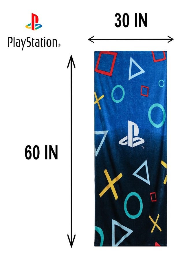Character World Official PlayStation Towel | Super Soft Feel PS5 Gaming Design | Perfect for Home Bath Beach & Swimming Pool | One Size 30 x 59” | 100% Cotton - Image 3