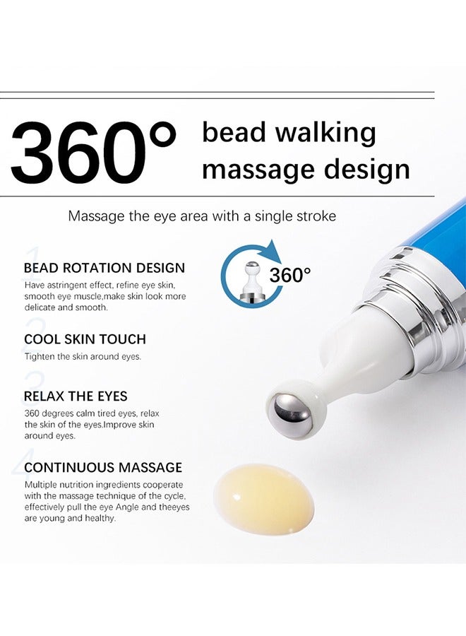 BabboSow 5% Caffeine Advanced Eye Serum,Caffeine Roller Eye Serum,Dark Circles Under Eye Cream Morning Skincare - Daily Eye Serum for Eyelids Puffiness - Image 2