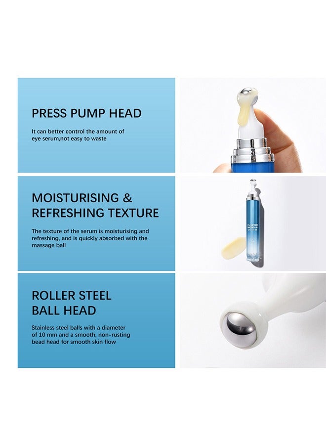 BabboSow 5% Caffeine Advanced Eye Serum,Caffeine Roller Eye Serum,Dark Circles Under Eye Cream Morning Skincare - Daily Eye Serum for Eyelids Puffiness - Image 5