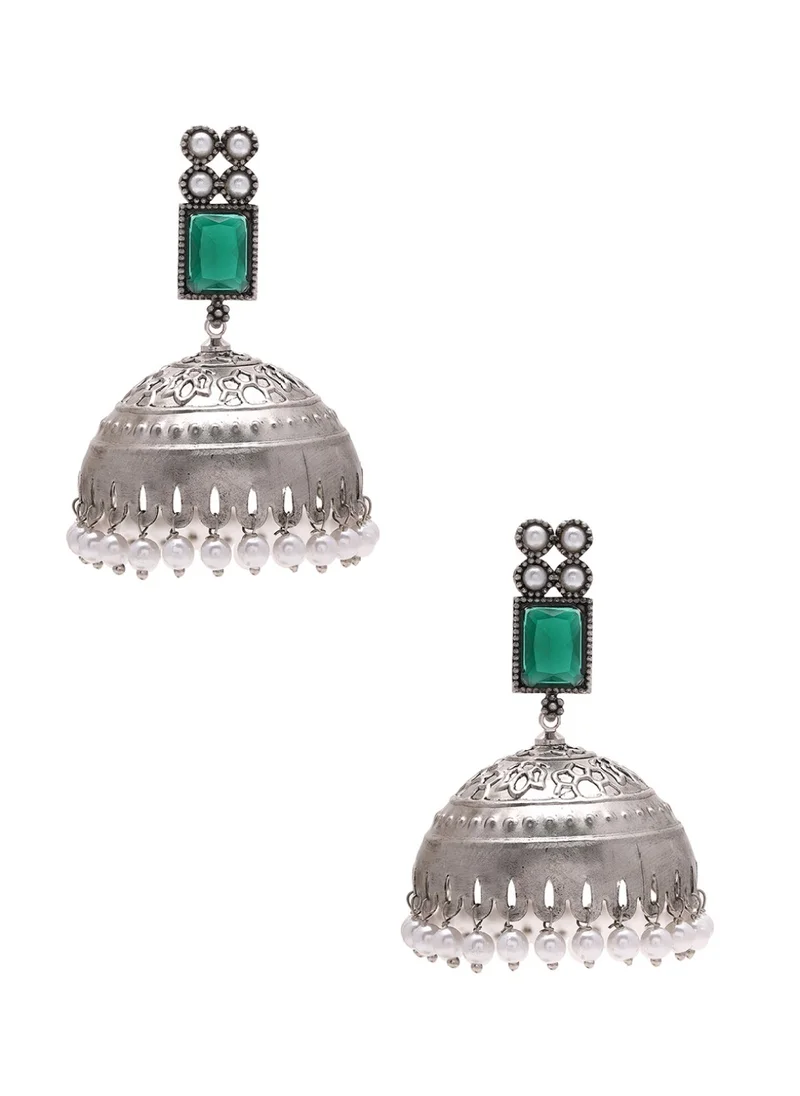 برياسي Plated Jhumkas