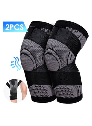 2 Pack Knee Compression Sleeves with Adjustable Strap Knee Brace, Knee Support Protector for Running, Sports Exercise, etc., Joint Pain Relief, Injury Recovery - pzsku/ZDFCE51A9F605E15D9EFEZ/45/_/1728727907/2f33d8b4-9a85-4180-99a5-1d72bda6eb08