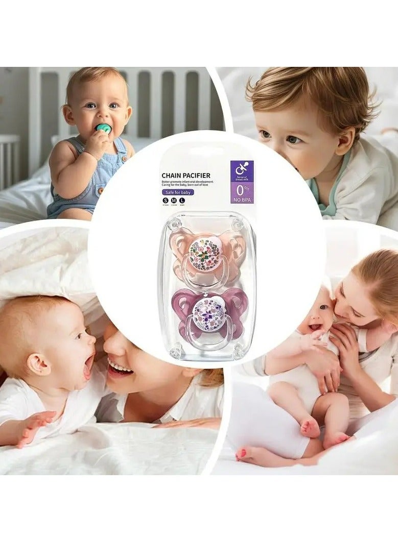 Baby Pacifier with Soft Silicone Nipple & Breast-like Design | BPA-Free, Food-Grade PP | Soothes Teething & Promotes Natural Sucking (Yellow and Blue) - Image 4