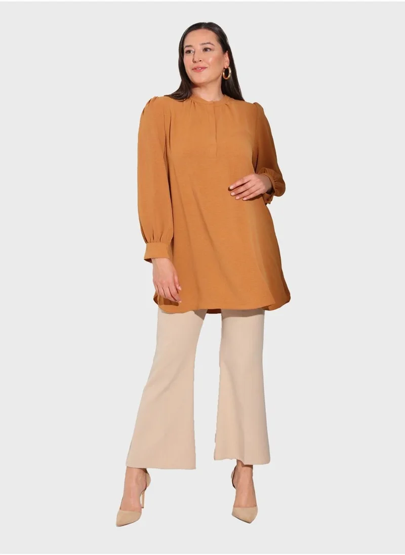 Alia by modanisa Button Detail Top