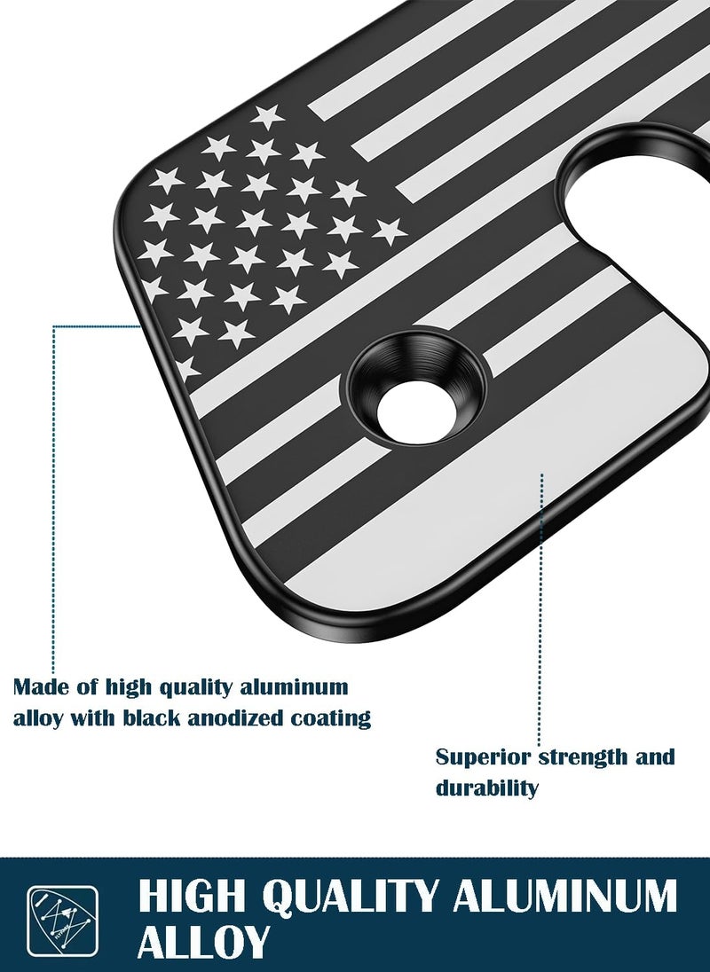 OGYE Aluminum Alloy Sun Visor Repair Kit with American Flag Design - Image 4