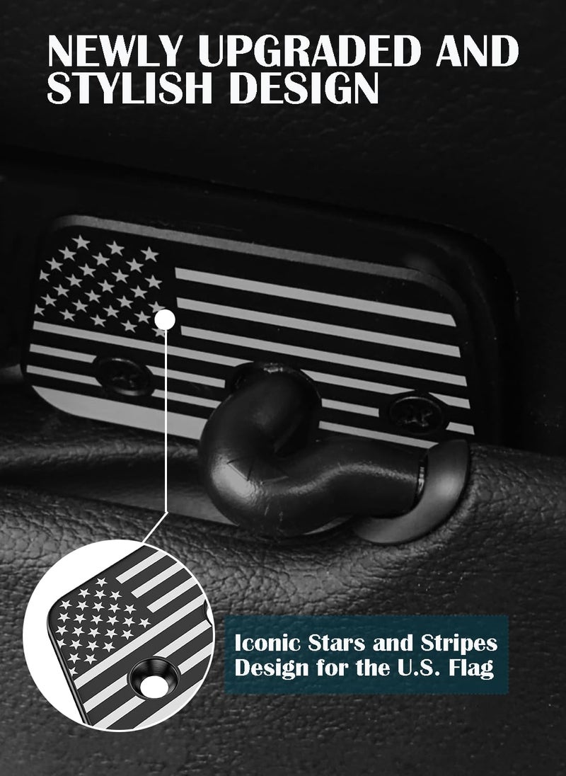 OGYE Aluminum Alloy Sun Visor Repair Kit with American Flag Design - Image 3