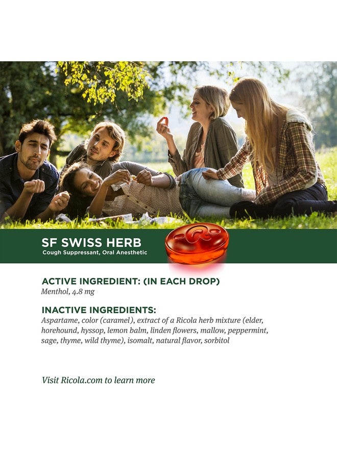 Ricola Ricola Sugar Free Swiss Herb Herbal Cough Suppressant Throat Drops | Naturally Soothing Long-Lasting Relief - 19 Count (Pack of 3) Bags - Image 2