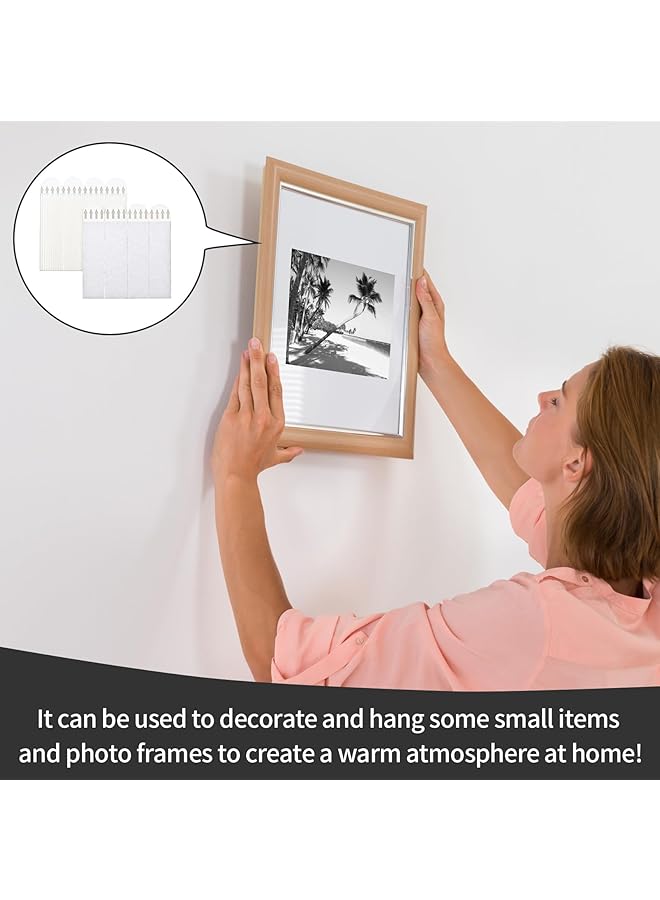 erorex 36 Pairs 72Pcs Picture Hanging Strips Command Strips Command Picture Hanging Strips Picture Canvas Hanger No Nails Sticky Picture Hanging Stripsfor Frame Photos Pictures Posters Hanging Decor  - Image 5