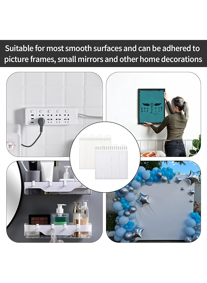 erorex 36 Pairs 72Pcs Picture Hanging Strips Command Strips Command Picture Hanging Strips Picture Canvas Hanger No Nails Sticky Picture Hanging Stripsfor Frame Photos Pictures Posters Hanging Decor  - Image 4