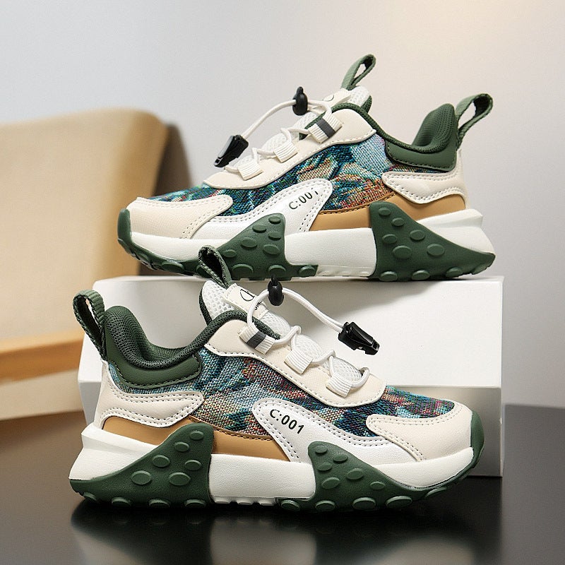 Mesh Sneakers Lightweight Flexible Sole Walking Shoes For Kids Indoor And Outdoor Activities - Image 4