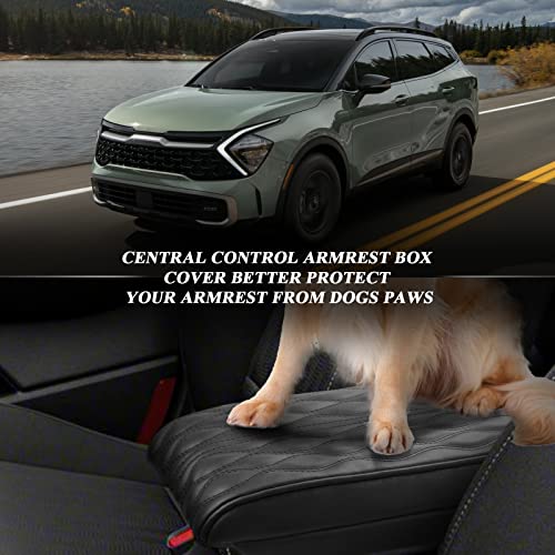BIBIBO [Upgraded for 2025 2026 Kia Sportage Console Armrest Cover 2023-2025 2026 Kia Sportage NQ5 Console Lid,2023 Sportage Arm Rest Pad Cover Protector,2025 Kia Sportage Accessories Armrest Cushion - Image 4