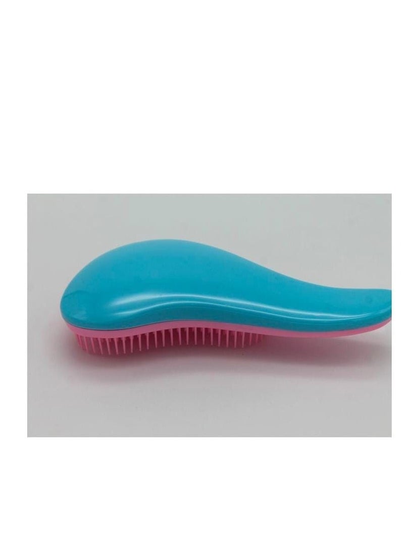 إحساس مشط فك تشابك الشعر, لون أزرق ووردي - Image 1