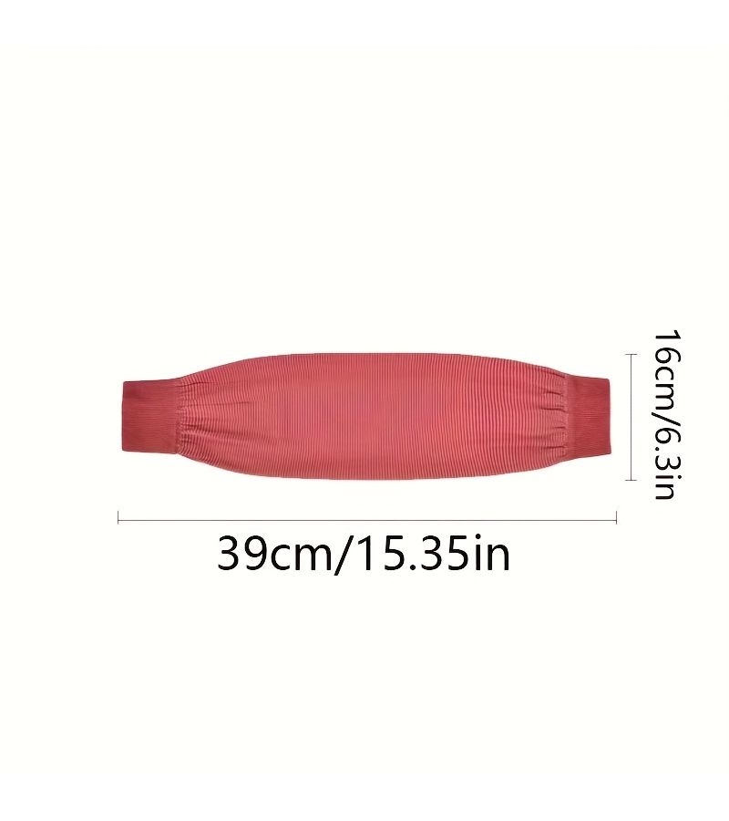4 Pack Black Long Knit Stretch Sleeves Breathable Elastic Polyester for Work and Housework - Image 4