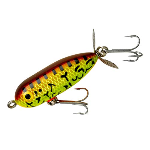 Heddon Torpedo Prop-Bait Topwater Fishing Lure with Spinner Action, Brown Crawdad, Tiny Torpedo (1/4 oz) - Image 1