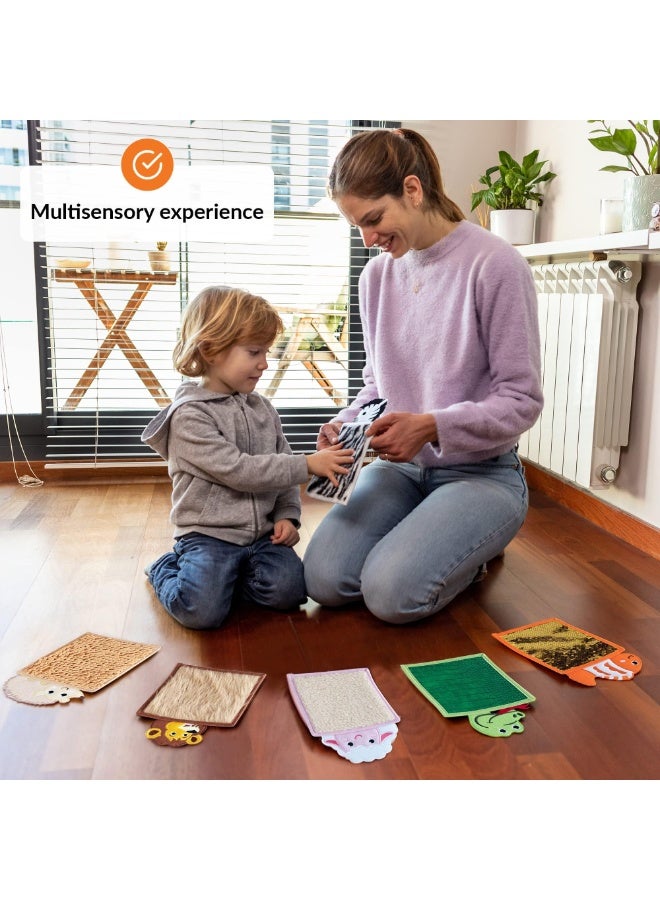 Sensory Mini Mats for Kids,6 PCS Assorted Textured Play Mat, Sensory Tiles, Educational Tactile Sensory Toys for Activity, Sensory Wall Panel, Sensory Room Equipment - Image 3