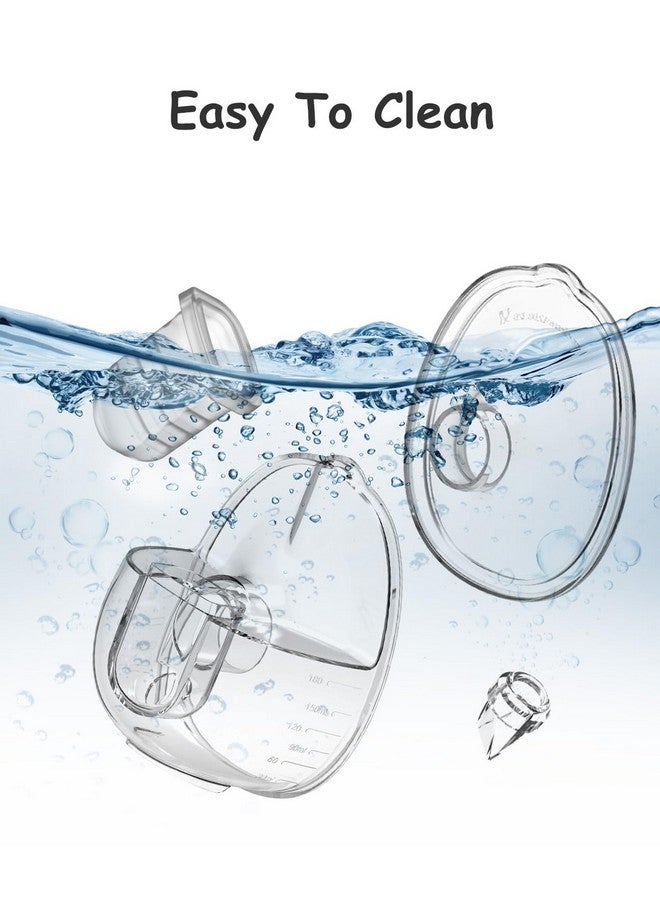 قطع غيار مضخة الثدي القابلة للارتداء متوافقة مع مضخة الثدي القابلة للارتداء MomWills S28، تتضمن صمام منقار البط، غشاء سيليكون، شفة 24 مم، كوب تجميع الحليب - Image 3