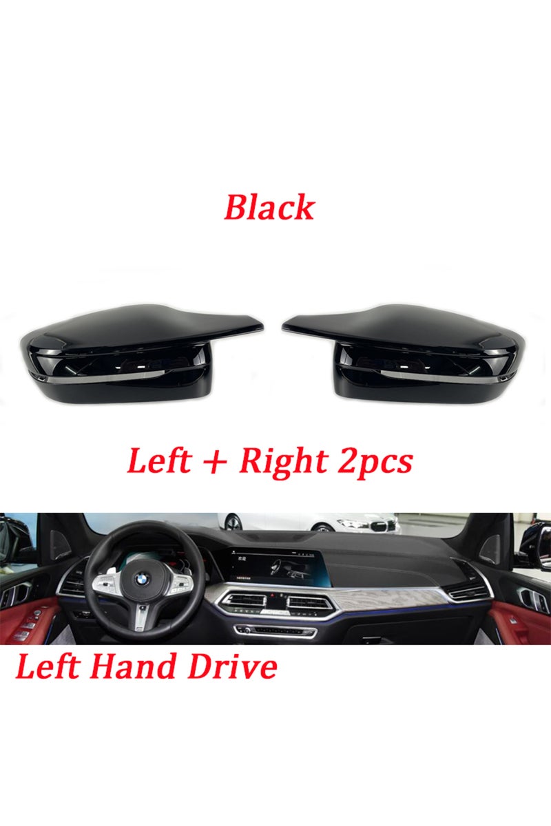 جناح جانبي أسود اللون، مناسب لسيارات BMW الفئة 3، 5، 7، 8 (G20، G21، G28، 320d، 330e، 330i، G30، G38، G11، G12، G15، G16)