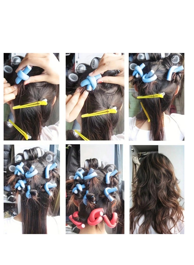 Shein Flexible Hair Curlers Set – 10 Pcs Random Colors Soft Rollers for Easy Hair Styling - Image 2