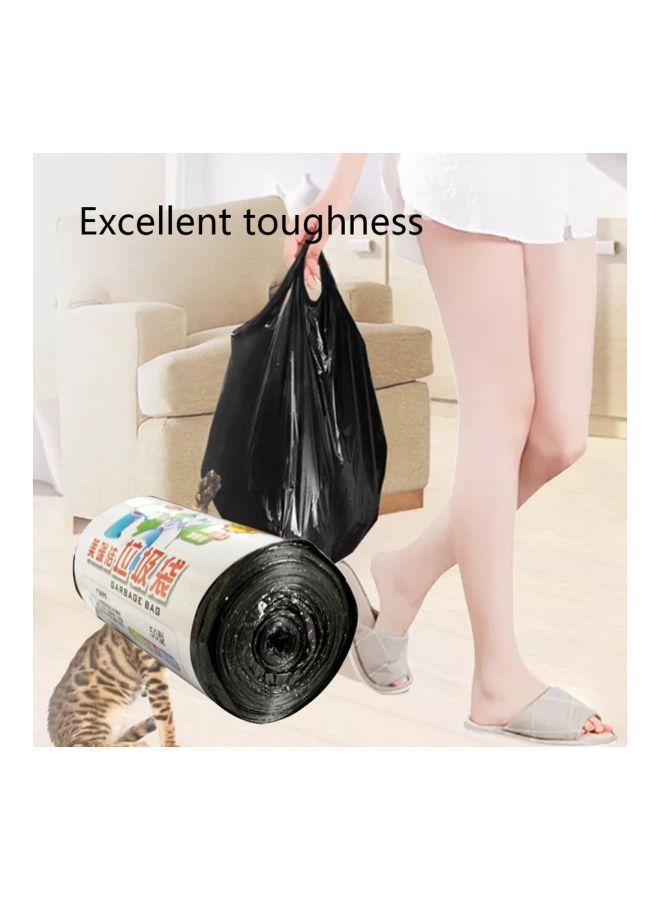 NIBEMINENT Disposable Roll-Off Garbage Bag Black 450x500mm - Image 3
