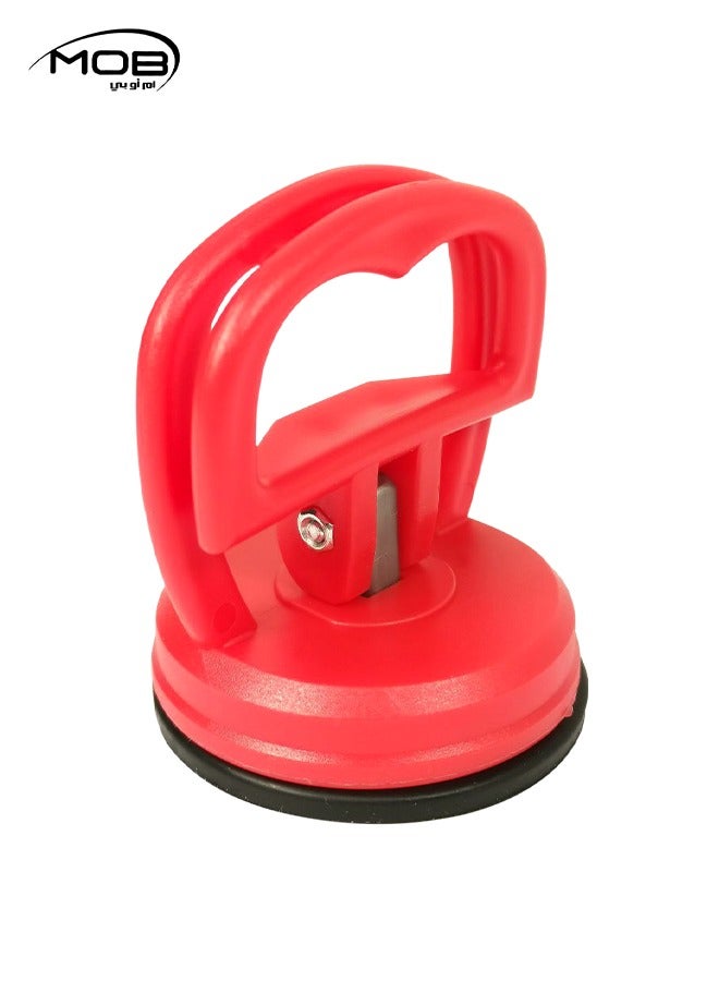 موب رافع كأس شفط زجاجي 2 بوصة زجاج يحمل مقبض واحد دنت بولير مقبض رافع فراغ زجاج/بلاط/فولاذ 1 قطعة - أحمر - Image 2