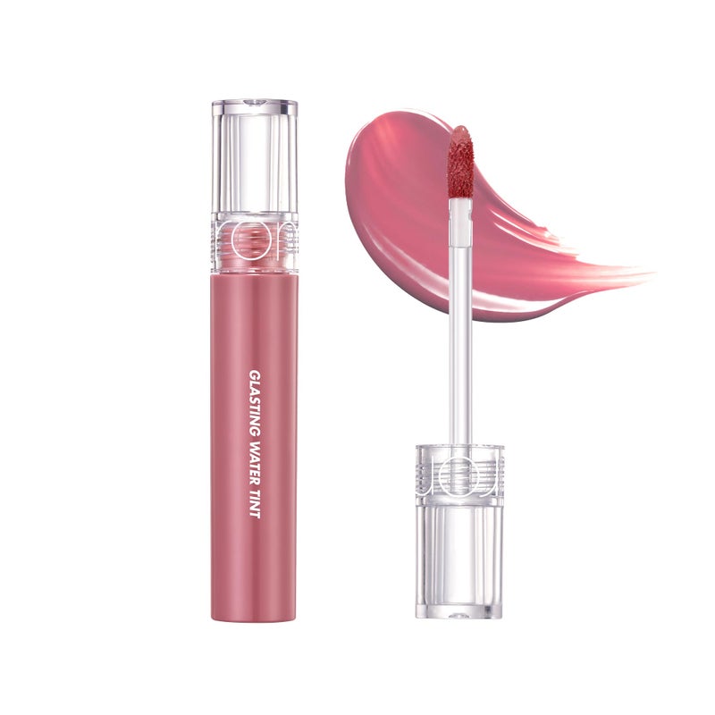 rom&nd GLASTING WATER TINT 14 Mauve Moon | Long-Lasting Glossy Lip Stain | Hydrating & Non-Sticky Liquid Lipstick for Cool Tones - Image 1