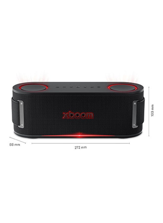 LG xboom Bounce | Bluetooth Speaker | xboom Signature Sound by will.i.am with Dual Passive Radiators BOUNCE Black - Image 2