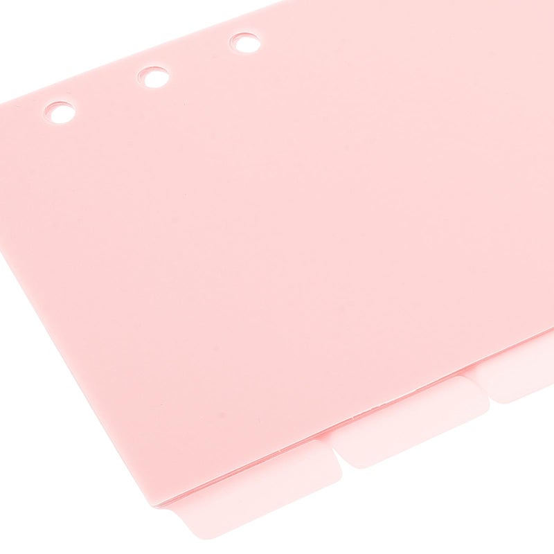 Purple A6 Plastic Binder Dividers 6pcs Set Detachable Index Pages for Notebook Planner Filing - Image 4