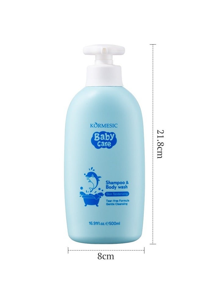Kormesic غسل لطيف للطفل وشامبو 500 مل-معتدل ومهدئ - Image 1