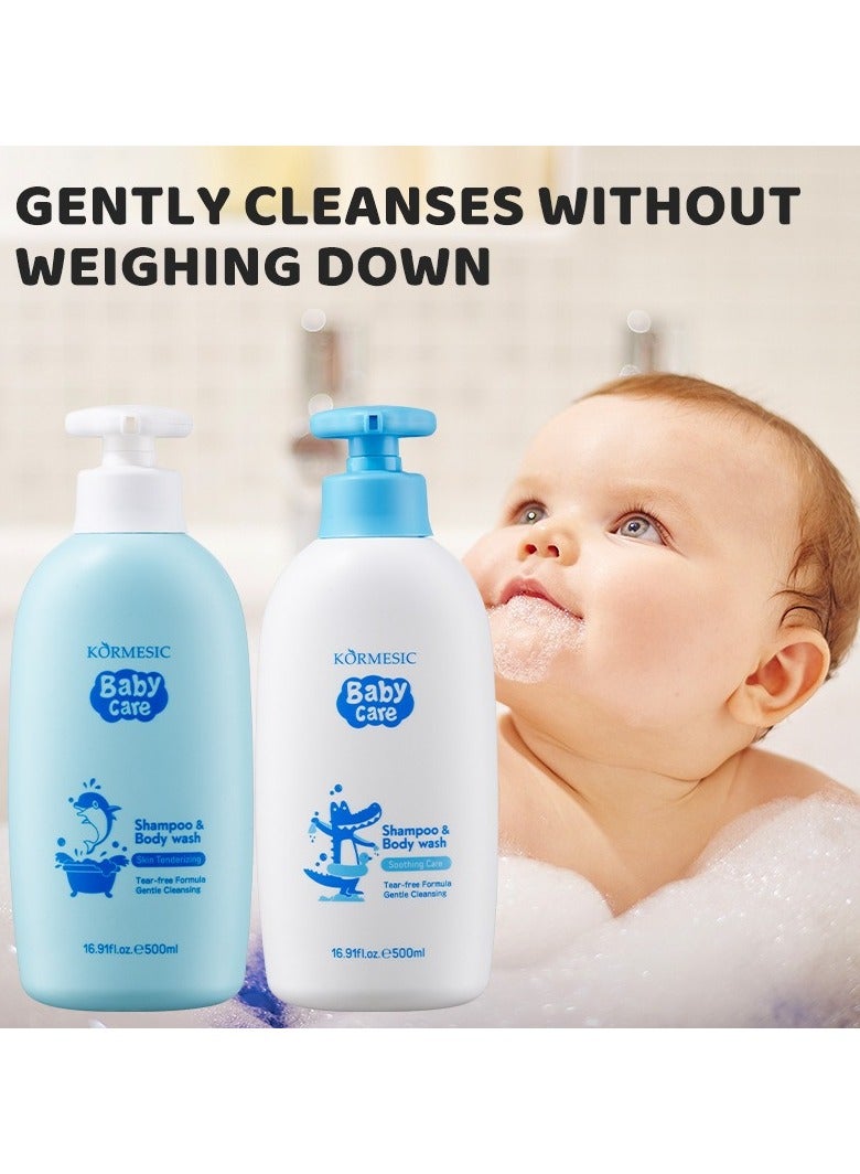 Kormesic غسل لطيف للطفل وشامبو 500 مل-معتدل ومهدئ - Image 2