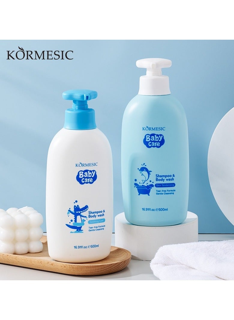 Kormesic غسل لطيف للطفل وشامبو 500 مل-معتدل ومهدئ - Image 3