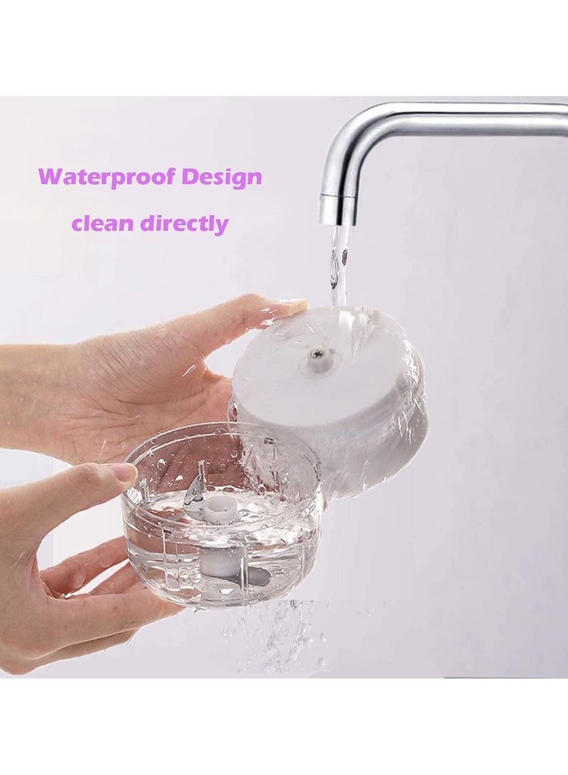 Electric Garlic Chopper 250ml Food Chopper Usb Mini Vegetable Chopper Garlic Chopper Onion Chopper Portable Small Food Processor Suitable For Garlic, Ginger, Chili, Vegetables, Green  - Image 2